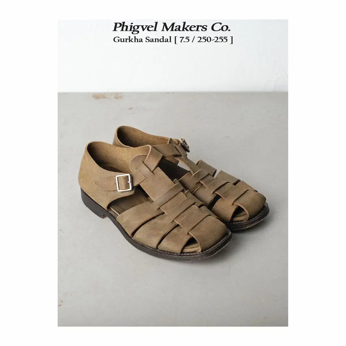 ぜ*い様 PHIGVEL GURKHA SANDAL 24SS GURKHA SANDAL / BLACK | PHIGVEL(フィグベル) | SHOES